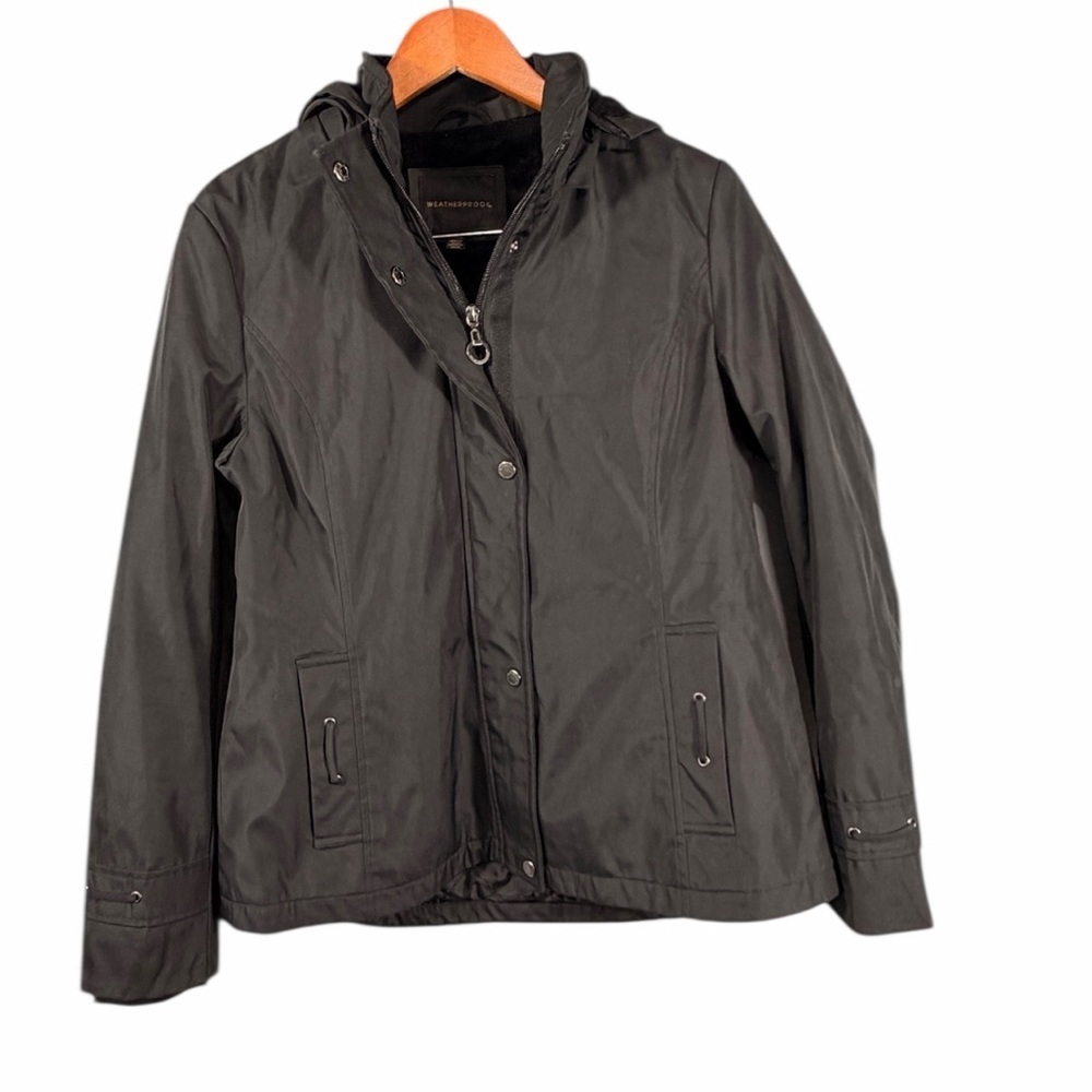 Weatherproof Black Hooded Softshell Jacket Womens… - image 6